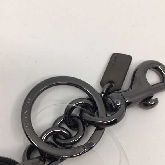 Coach Embroidered Rocket Bag Charm in BK/Black Refined Calf Leather NWT F58491 - Picture 12 of 16